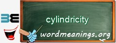 WordMeaning blackboard for cylindricity
